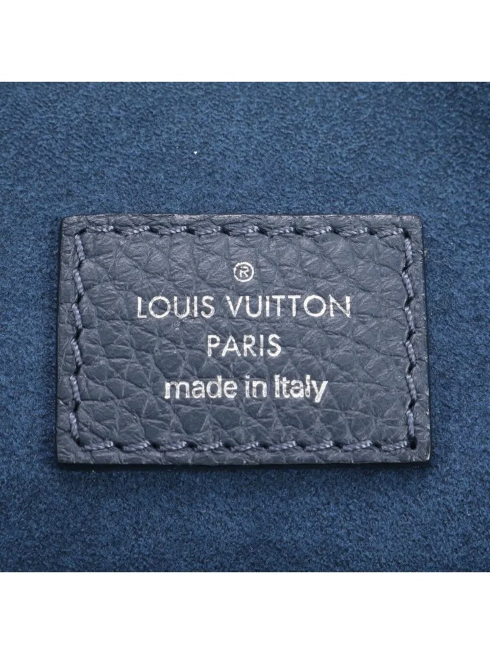 Louis Vuitton Greenwich Zipped Tote Bag Cuir Taurillon Leather Marine